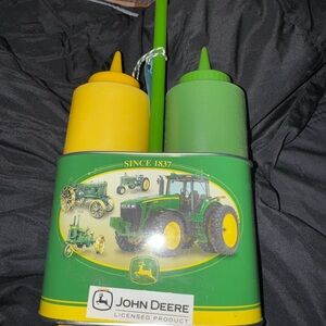 John Deere Green and Yellow Bottle Set